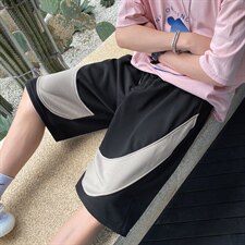 夏季针织短裤潮流宽松垂感卫裤大码五分裤DS-C407-K21817-P30，男装休闲裤，电商C323-1