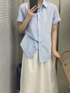 夏季短袖衬衫图片