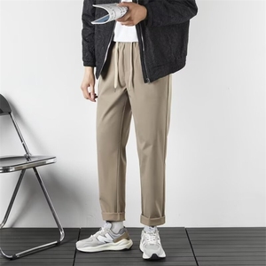 冰丝九分休闲裤男2026夏季薄款宽松运动男士青年直筒西裤 VS805,男装西裤,星座1116A-2（原606A-1）