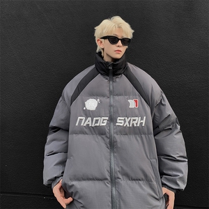 新款潮流刺绣拼色三防棉衣外套面包棉服xz914-4-MY01 P108控148图片