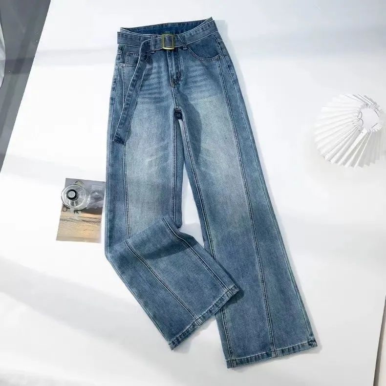 1506-1/G25170/P49秋冬新款美式复古拼接微喇叭牛仔裤,男装牛仔裤,星座1506A