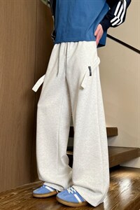 XZ616 春季重磅美式复古百搭绑带格子拼接休闲长裤 K26004 特P35图片