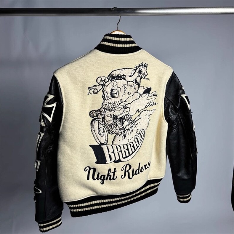 东洋骷髅骑士棒球服Cleanfit风格修身立领短款外套男HHD814 P92图片