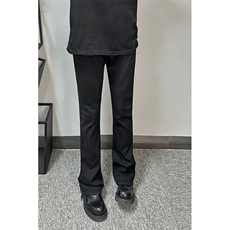 抖音品质弹力高街vibe纯色牛仔裤男款夏季修身微喇叭裤，男装牛仔裤，星座310A-4