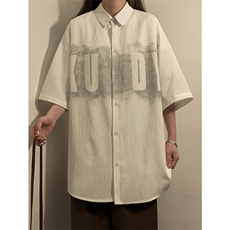 夏季新款男女同款短袖衬衣外套XZ102B-1-CS122P40，男装衬衫，星座102B-1