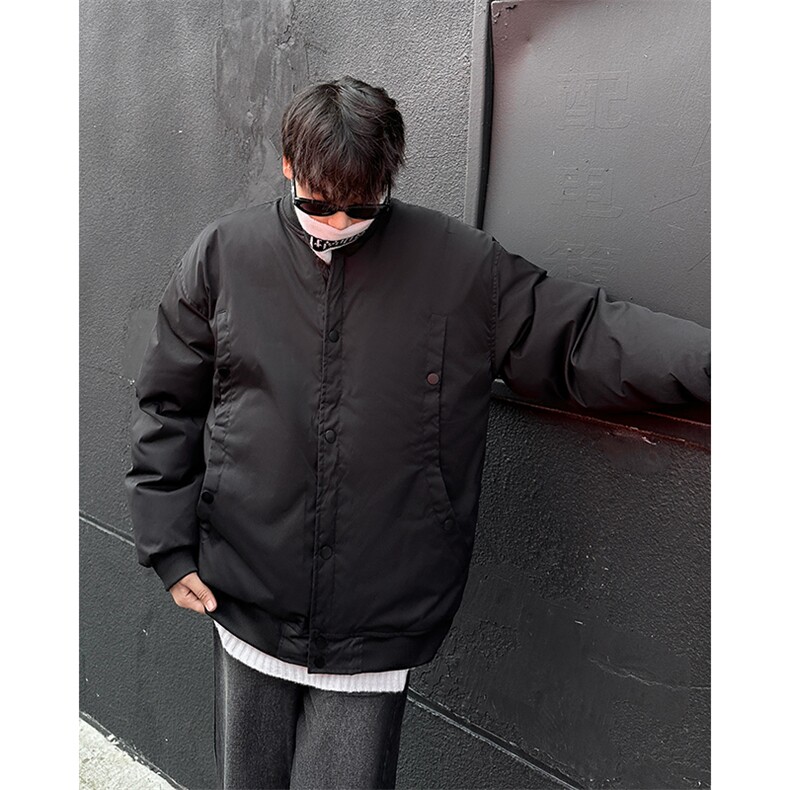 潮牌宽松棉服男日系复古棒球服棉衣情侣休闲飞行服外套冬HY303,男装棉衣,星座506