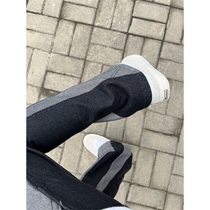自家图，图牛仔裤男秋冬微喇叭cleanfit裤子KZA53-P58图片