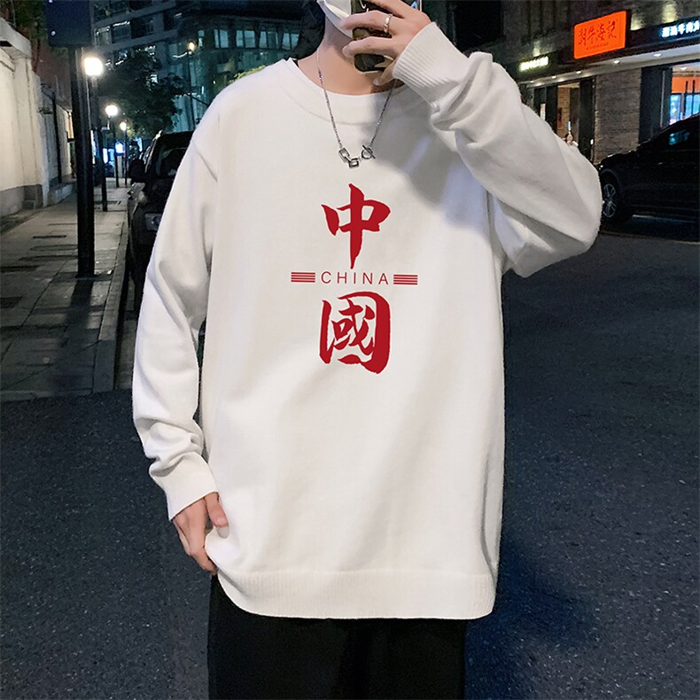 M67198-P45加绒款-P65圆领毛衣男大码针织衫男毛线衣线衫,男装针织衫/毛衣,电商A040