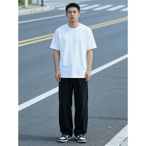 牛仔裤男秋季直筒春款宽松潮牌美式高街复古水洗休闲长裤YZ88-P45图片