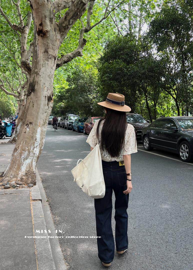 现货蕾丝花纹短袖T，其它，蜜思印·金