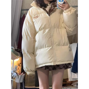S819-P83潮牌情侣棉服假两件宽松面包服加厚外套图片