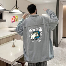 牛仔夹克男大码牛仔外套男茄克NJ77403-P60，男装夹克，电商A040