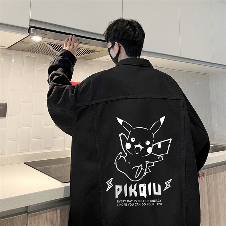 牛仔夹克男大码牛仔外套男茄克NJ77078-P60加绒款-P75,男装夹克,电商A040