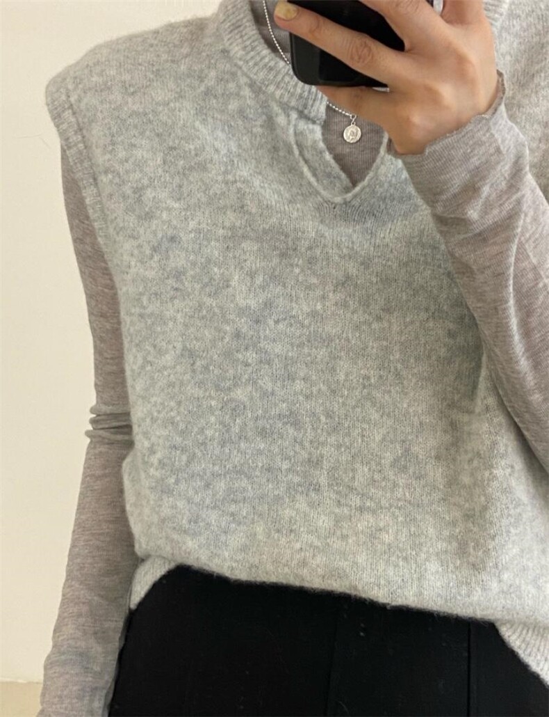 抗起球马甲?薄款打底，女装马甲，FMV