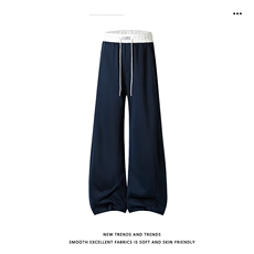 M-5XL华棉62%美式显瘦弯刀抽绳休闲卫裤X2590特批33，男装休闲裤，星座718