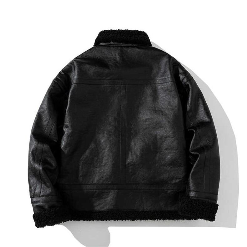 厚夹克皮棉衣毛绒上衣地平线机车皮毛一体棉服313B-P18-P125,男装夹克,星座313B