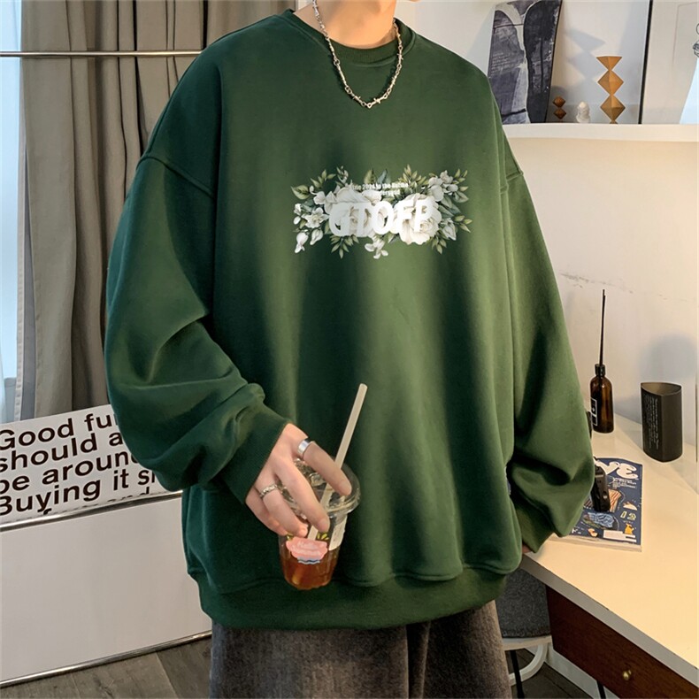 秋季新款320G华棉圆领卫衣面布棉WH509-P35控58,男装卫衣,电商B370