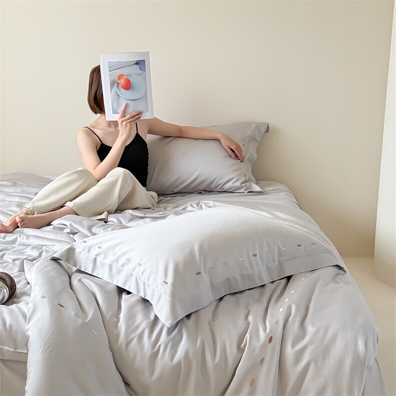 新款棉刺绣绣花款四件套系列-江南,女装床品套件,一起卖家纺
