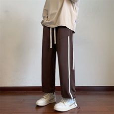 港风休闲裤男港风宽松直筒拖地裤束脚裤卫裤KP733P40，男装休闲裤，星座1204-3