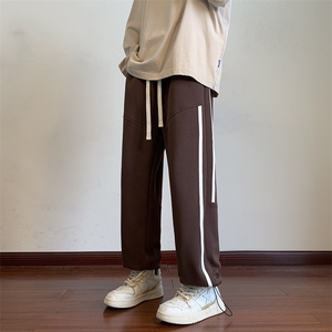 港风休闲裤男港风宽松直筒拖地裤束脚裤卫裤 KP733 P40图片