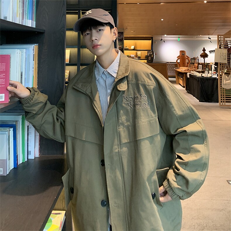 春季潮牌ins复古休闲工装外套男宽松情侣夹克衫上衣JK09206-P58,男装夹克,星座308B-1