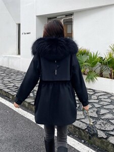 大毛领派克服和派克羽绒服图片