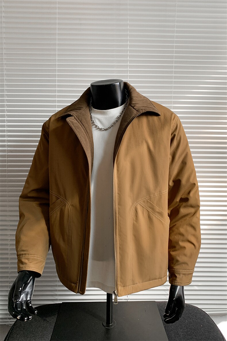 冬季新款大口袋工装加棉保暖夹克棉衣外套男M24993-特P85控198,男装夹克,电商A001
