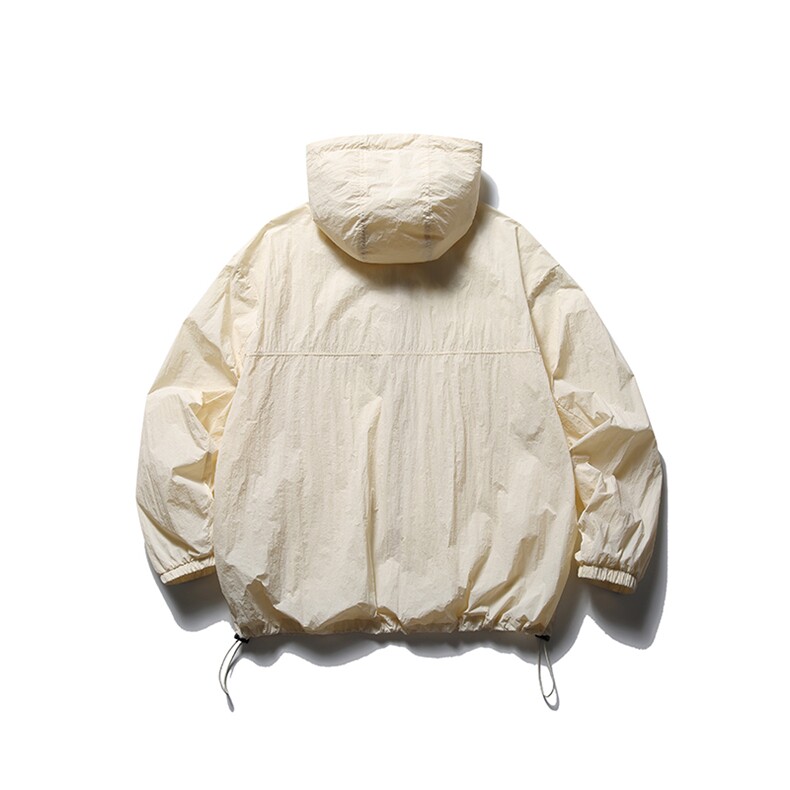 南夏乔装2025夏季新款户外机能纯色皮肤衣连帽外套山系50+防晒衣,男装防晒衣,电商S006（B521）
