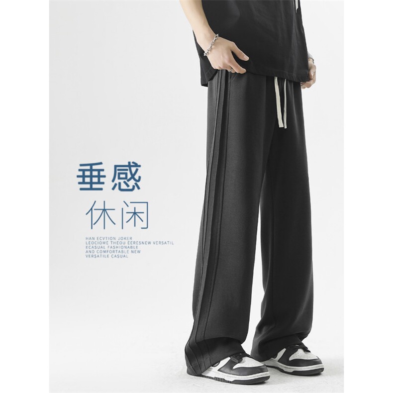 运动裤黑色夏季潮牌直筒裤男生裤子休闲裤长裤X1610-特批-35图片