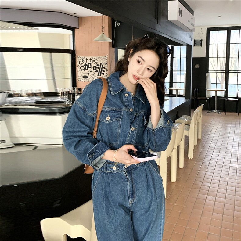2026新款春装现货数据好牛仔连体裤2D009-6881P135控178,女装连体裤,2D009