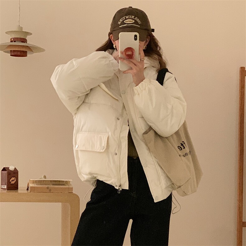 A268-P80冬季宽松防风连帽上衣棉服港风外套,男装棉衣,星座911