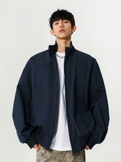 JK741-M-3XL-P45-现货-美式cleanfit短款飞行员夹克立领外套，男装夹克，星座1811B