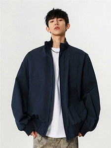 JK741-M-3XL-P45-现货-美式cleanfit短款飞行员夹克立领外套图片