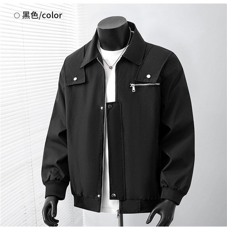 JK759-特P35现货！2026新款美式机能工装痞帅夹克棒球服情侣外套,男装夹克,星座1811B