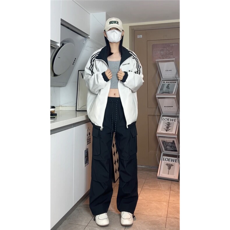 抖音现货双面穿满天星夹克外套冲锋衣棒球服JK2668-P65,男装夹克,电商基地A086