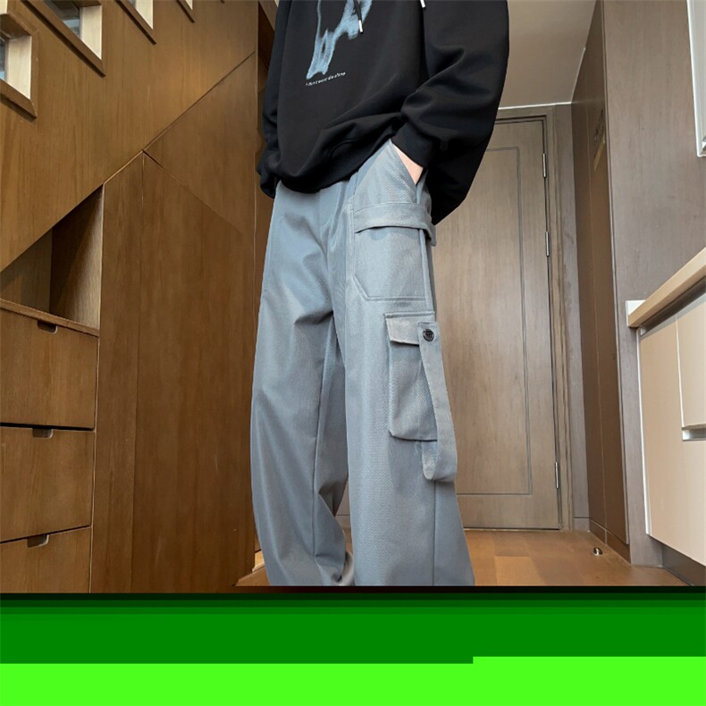常年备货款男宽松直筒高街潮牌工装休闲长裤K812p55大量备货,男装工装外套,电商D315A
