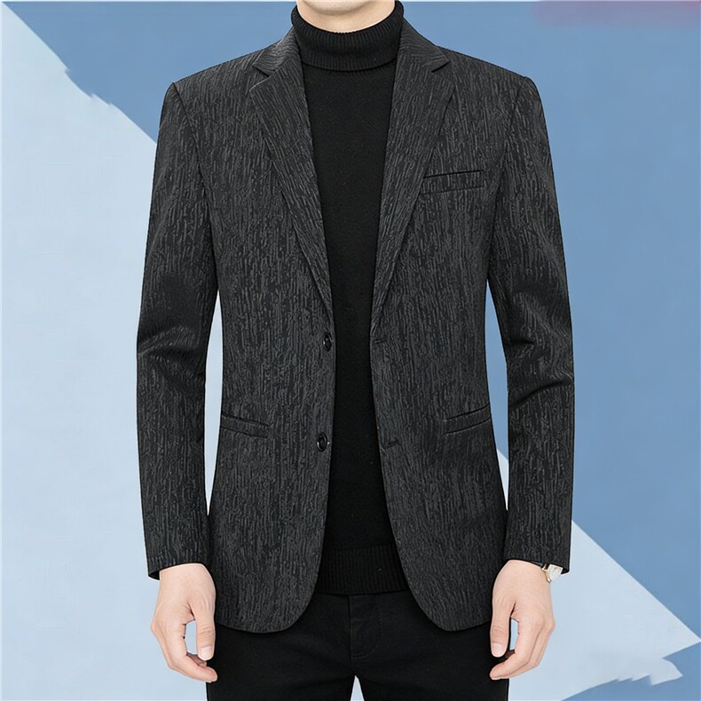 西装外套男2026春季新款中年单件商务休闲上衣西服爸爸装YZ08-P80图片