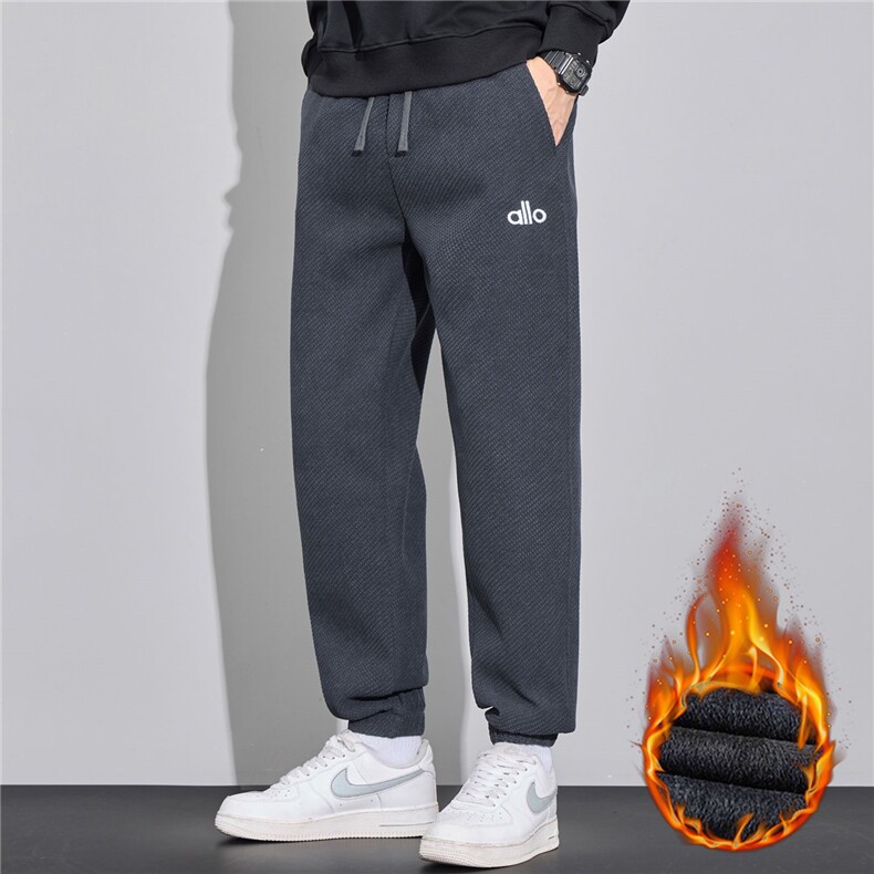 秋冬新款男士加绒加厚宽松直筒休闲裤青少年显高显瘦保暖棉裤主推，男装棉衣，星座224-1