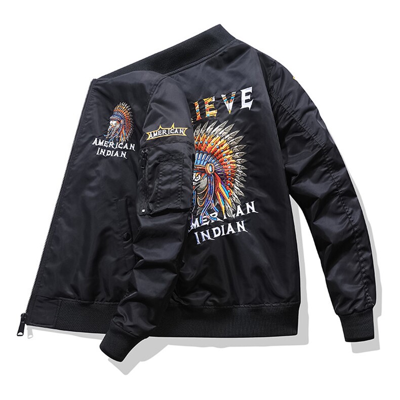美式潮牌宽松版型飞行服时尚潮牌户外运动休闲加棉,男装夹克,星座210-5(原414-2)