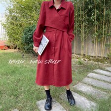 秋季韩绒两件套裙，其它，迎盈柳韵