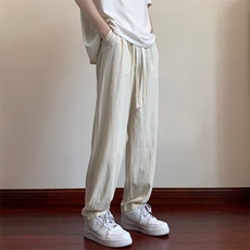 裤子男夏季潮工装休闲裤vintage高街阔腿灯笼裤A2101-P35，男装休闲裤，星座1109-3
