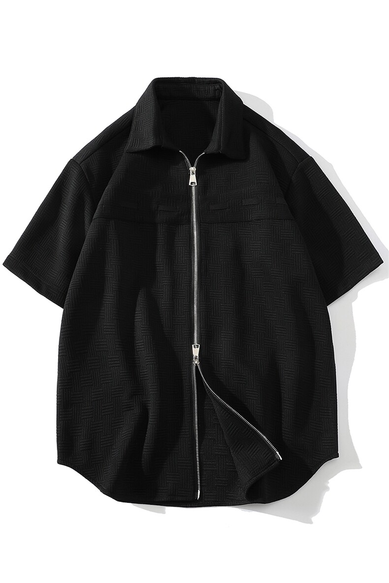 7XL-M平铺短袖衬衫男2023夏季新款oversize胖子开衫加肥加大衬衣,男装衬衫,钱塘717(原712)