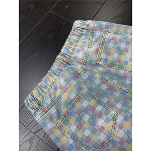 B221美式ins高街小众印花宽松直筒牛仔裤 LK25576-特P45控78图片