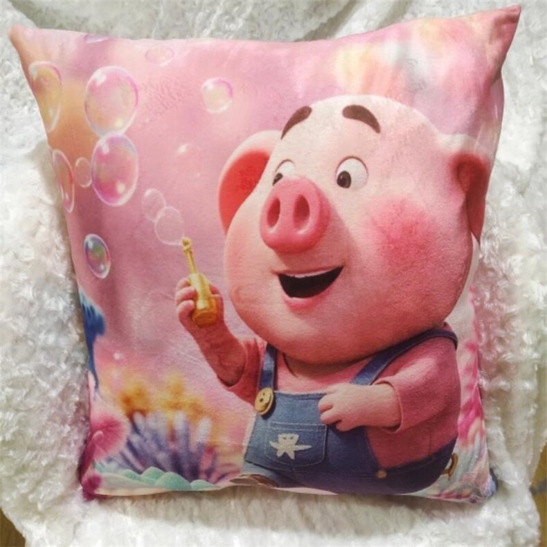 方形抱枕（带内胆）坐垫，嘉然毛绒玩具