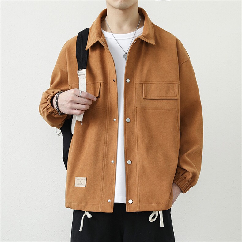 夹克男潮流翻领时尚春秋韩版帅气青年百搭外套男士WY7233-P75,男装夹克,星座1105-3