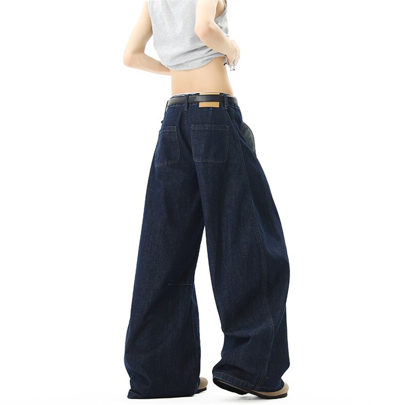 美式复古原色廓形弯刀高街牛仔裤男02XZ211-1-K2545-P65控88,男装牛仔裤,星座211-1