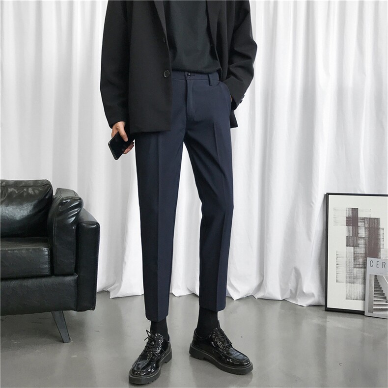 2025夏季冰丝小西裤九分裤男潮流时尚西裤男A210-XK2109-P50,男装西裤,星座210-3