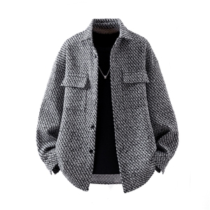 可二开立体白底小香风大码M-5XL夹克聚酯纤维JK78086P59控98图片