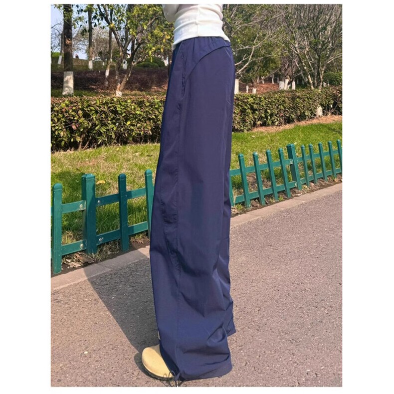 AK2160-P42新款夏季美式高腰宽松显瘦休闲速干工装裤,女装休闲裤,星座617A-2