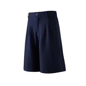 白底平铺立体褶皱西装短裤男大码夏季薄款高级感五分裤DK26001P42图片